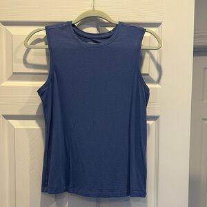 Banana Republic Sleeveless Crewneck Tank Top in Navy Blue